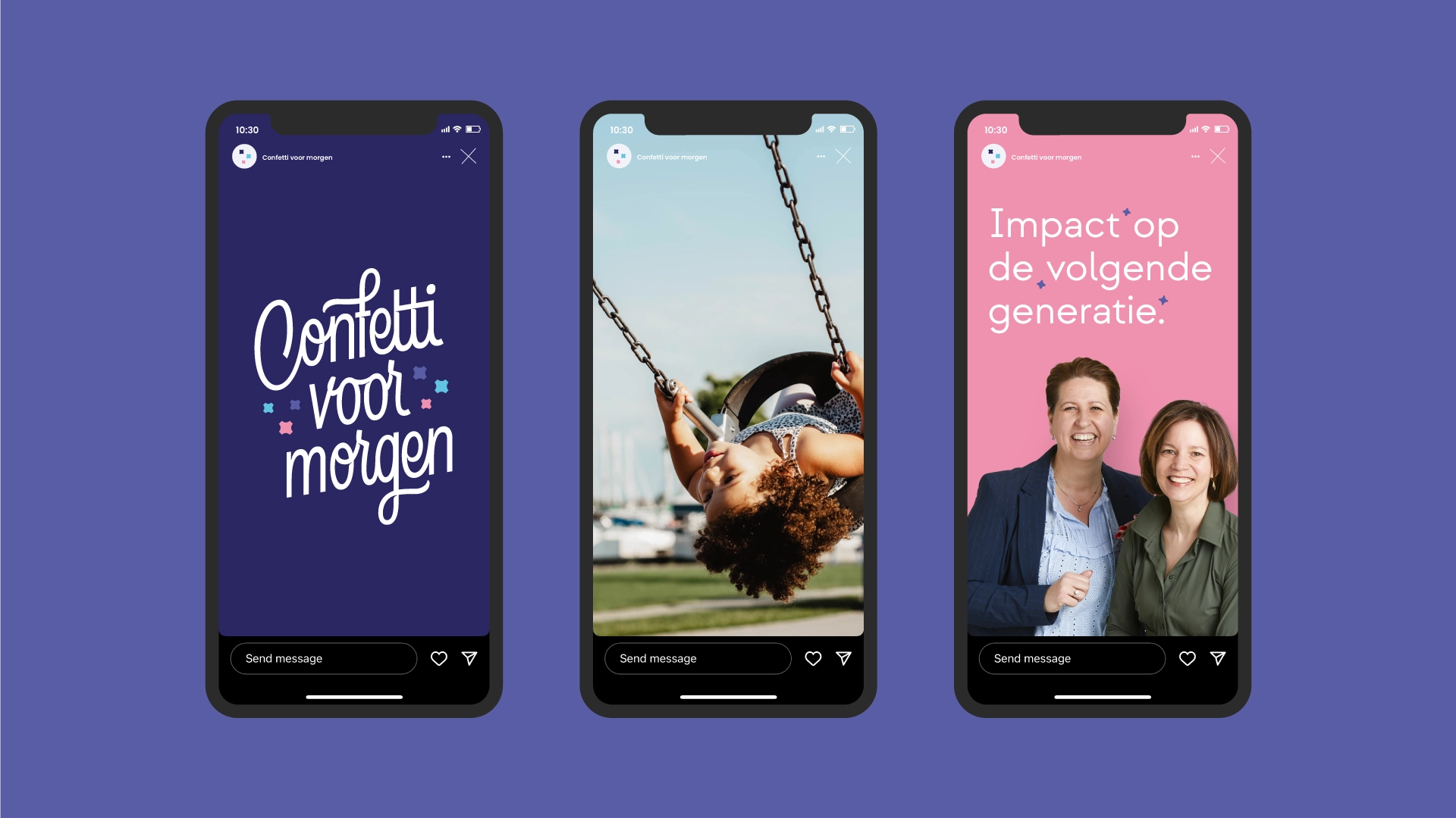 confetti voor morgen social media